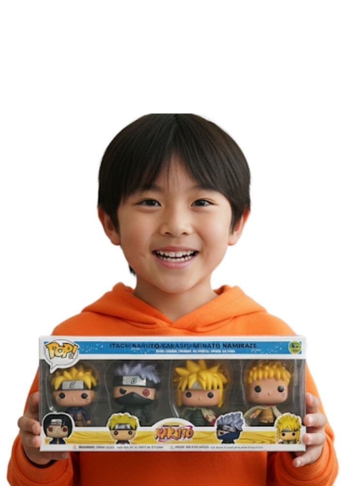 Premium Naruto Anime Vinyl Figure Set Featuring Naruto, Kakashi, Itachi and Minato – Collectible Character Figures Combo Pack for Fans - Image 2