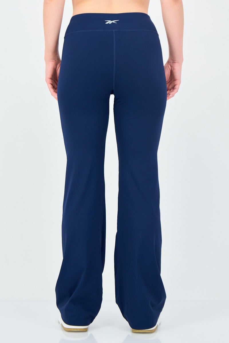 Reebok Women Sportswear Fit Training Bootcut Leggings, Navy - Image 2