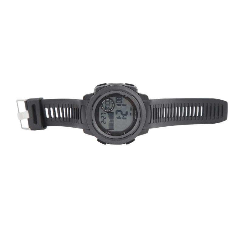 SYNOKE Men Digital Sports Watch: Grey ABS Plastic Case Rubber Strap - 50M Waterproof Shock Resistant Large Luminous Display Alarm Watch for Outdoor Indoor Sports Running Climbing Swimming Fishing Gym - Image 4