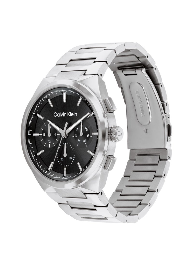 CALVIN KLEIN Men Chronograph Black Stainless Steel Watch  - Image 3
