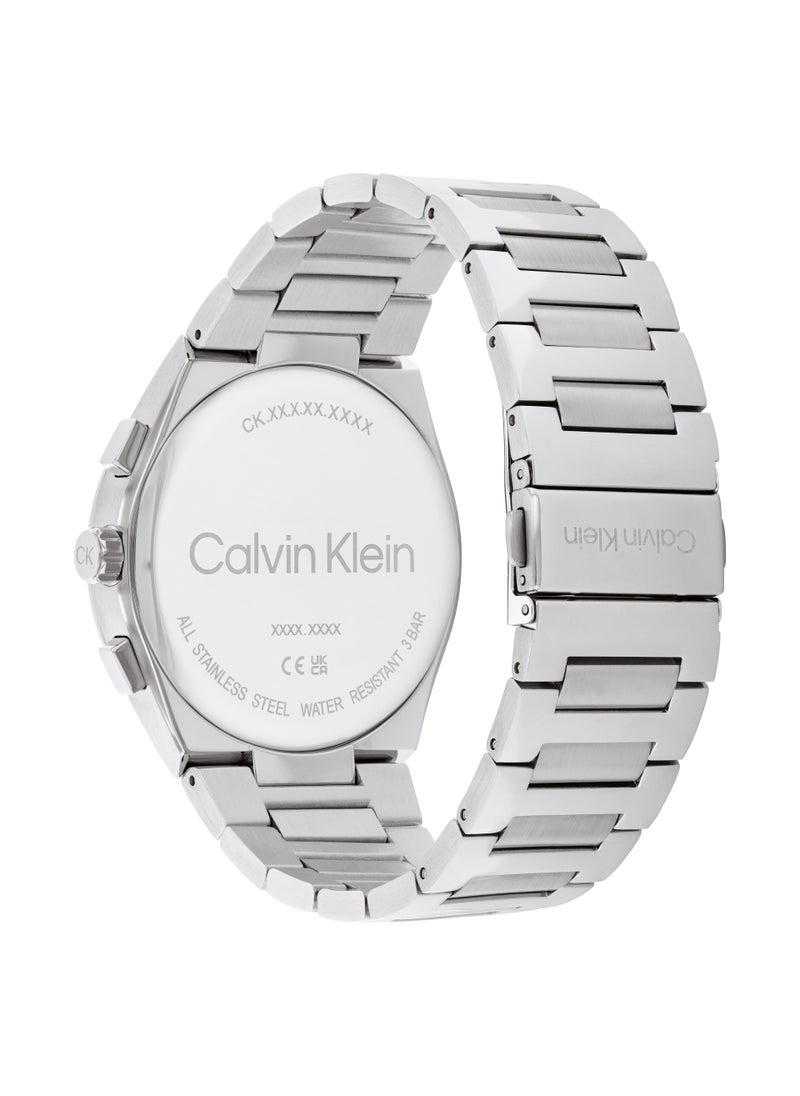 CALVIN KLEIN Men Chronograph Black Stainless Steel Watch  - Image 2
