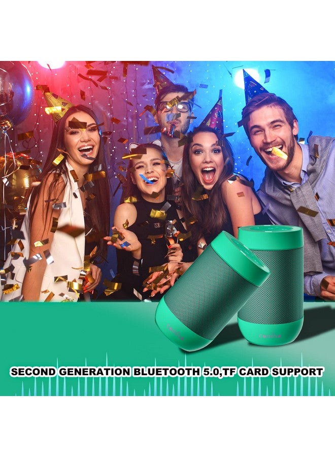 comiso مكبر صوت بلوتوث محمول مقاوم للماء صغير مكبر صوت للاستحمام لاسلكي Ipx5 صوت ستيريو عالي الدقة 360 وقت تشغيل 12 ساعة حجم جيب مدمج ميكروفون مدمج دعم بطاقة Tf للسفر في الهواء الطلق - Image 3