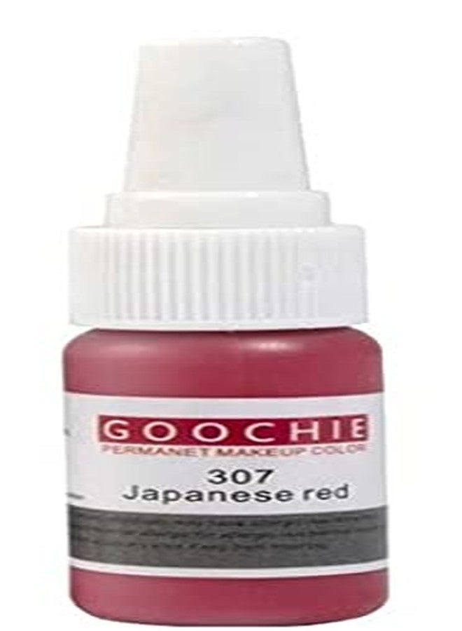 Goochie Permanent Makeup Micro Pigment Japanese Red 307, 15ml - Image 1