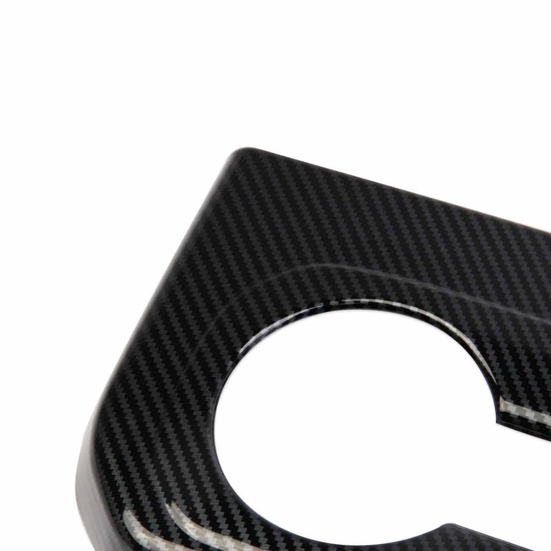 Fewshaw Carbon Fiber Rear Row ArmrestBox Cup Holder Cover Trim for 2019-2025 Chevy Silverado 1500/GMC Sierra 1500 for 2020-2025 Sierra/Silverado 2500 3500 HD - Image 2