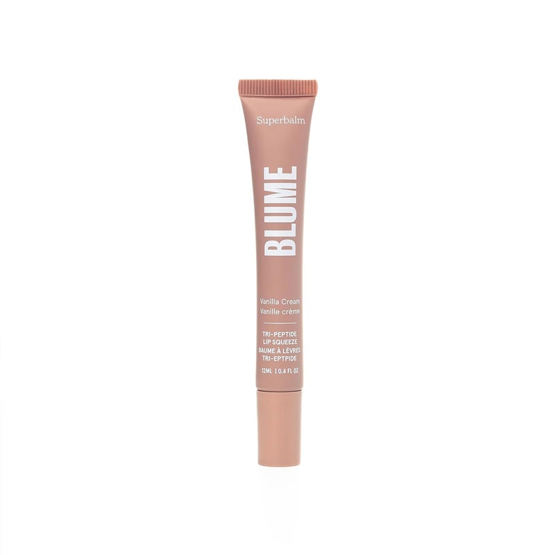Blume TriPeptide Vanilla Lip Balm  Superbalm Lip Moisturizer with Shea Butter and Squalane to Deeply Hydrate  Heal Dry Cracked Lips  Cruelty Free  Vegan Lip Plumper 04 Fl Oz