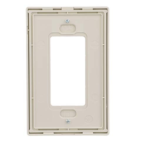 EATON Wiring PJS26LA Decorator Screwless Wallplate, 1-Gang, Light Almond - Image 4
