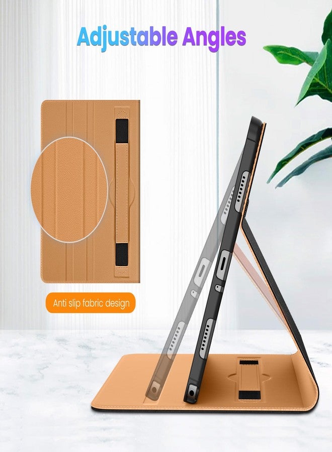 DTTO for Samsung Galaxy Tab A9 Plus 11 inch Case 2023, Premium Leather Business Folio Stand Cover with Hand Strap for Galaxy Tab A9+ 11’’ 2023 Model (SM-X210/X216/X218) - Auto Wake/Sleep, Black - Image 3