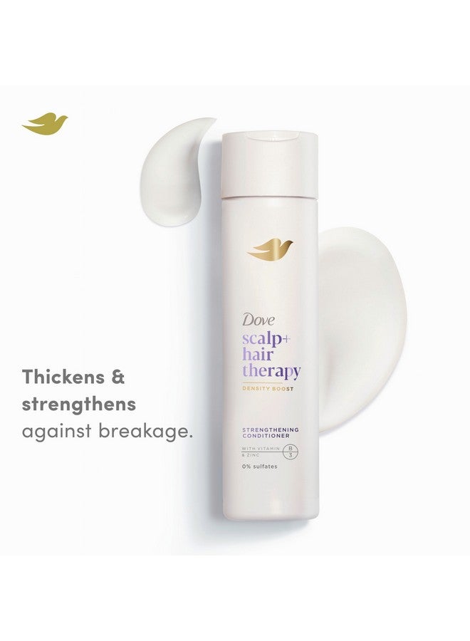 Dove Density Boost Strengthening Conditioner Scalp + Hair Therapy for protecting against premature breakage, with Vitamin B3, Zinc and 0% sulfates, 9.25 oz - Image 2
