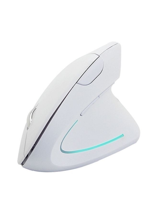 BURAQ Battery Version Wireless Mouse Vertical 2.4GHz Optical Mouse (White)  - Image 2