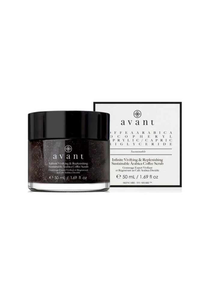 Avant Skincare - Avant Skincare Infinite Vivifying and Replenishing Sustainable Arabica Coffee Scrub 50ml - Image 1