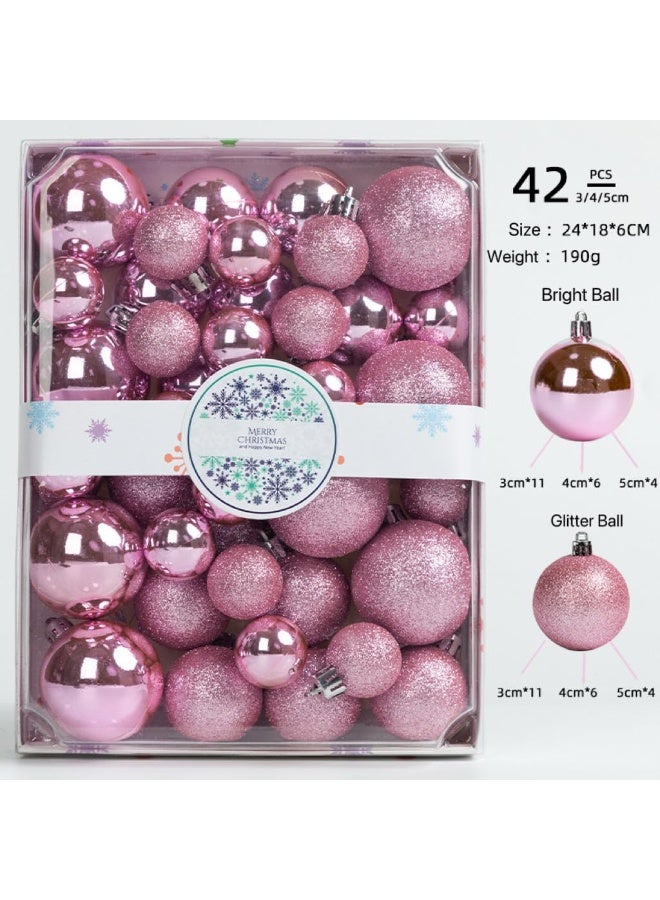 عام 42 كرة زخرفية، بمقاسات ومظاهر متعددة - 3 سم، 4 سم، 5 سم - كرات لامعة وكرات براقة، مناسبة للأعمال الحرفية والديكورات المختلفة. - Image 2