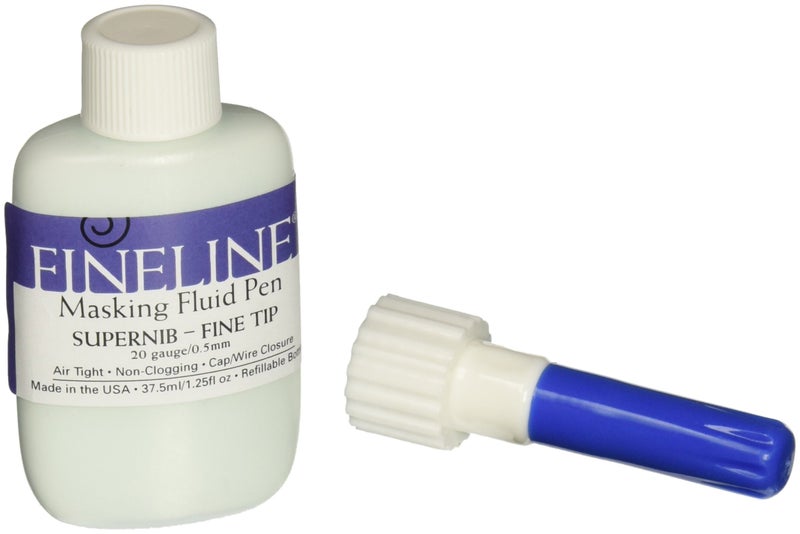 Fineline Applicators Fineline Masking Fluid Pen 20 Gauge W/Masking Fluid, 1.25 Ounces - Image 2