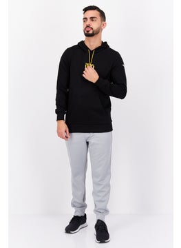 PUMA Men Hoodie Graphic Print Long Sleeve Sweatshirt, Black  - Image 2