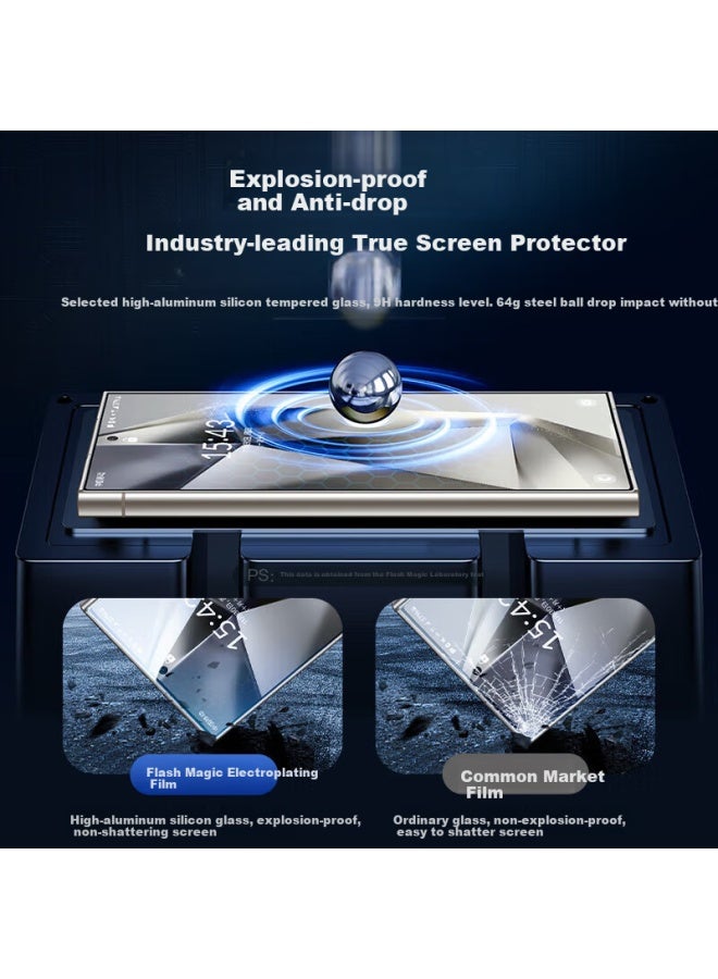 Smartdevil Tempered Glass Screen Protector For Samsung Galaxy S24 Ultra, High-definition Full Glass Anti-shatter Anti-fingerprint, Two-pack With Application Tool