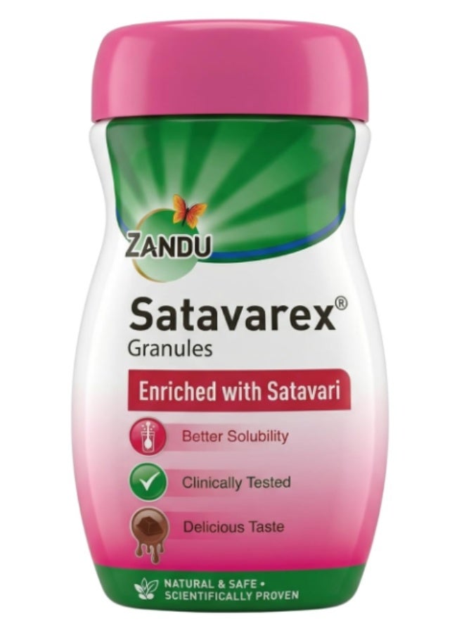 Zandu Satavarex Granules 210g – Satavari-Enriched Herbal Lactation Support for Breastfeeding Mothers - Image 1
