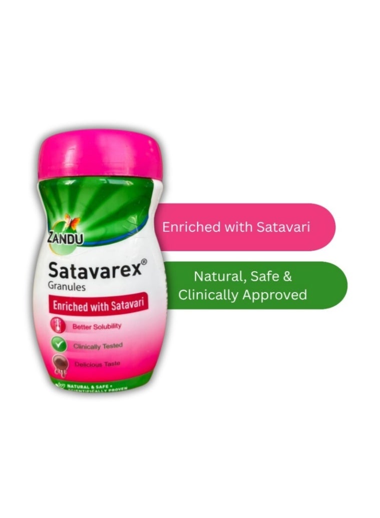 Zandu Satavarex Granules 210g – Satavari-Enriched Herbal Lactation Support for Breastfeeding Mothers - Image 2