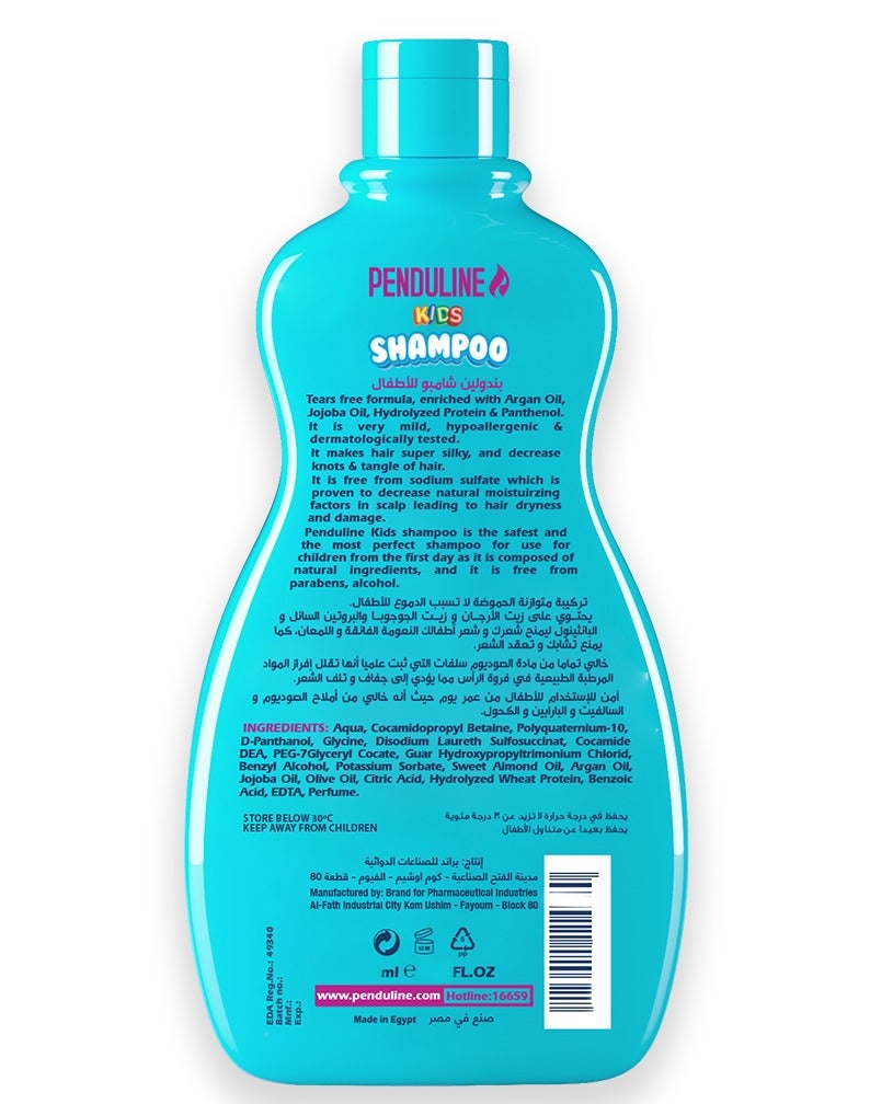 Penduline Kids Shampoo Blue | For Dry Hair | Gentle Cleansing & Frizz Control |Nourishing & Moisturizing |65 ML - Image 2