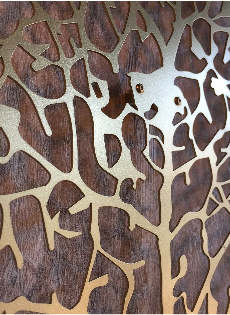 ماركة غير محددة - مجموعة أوراق الخريف 3 لوحات جدارية معدنية بتصميم دقيق ومميز - Image 1