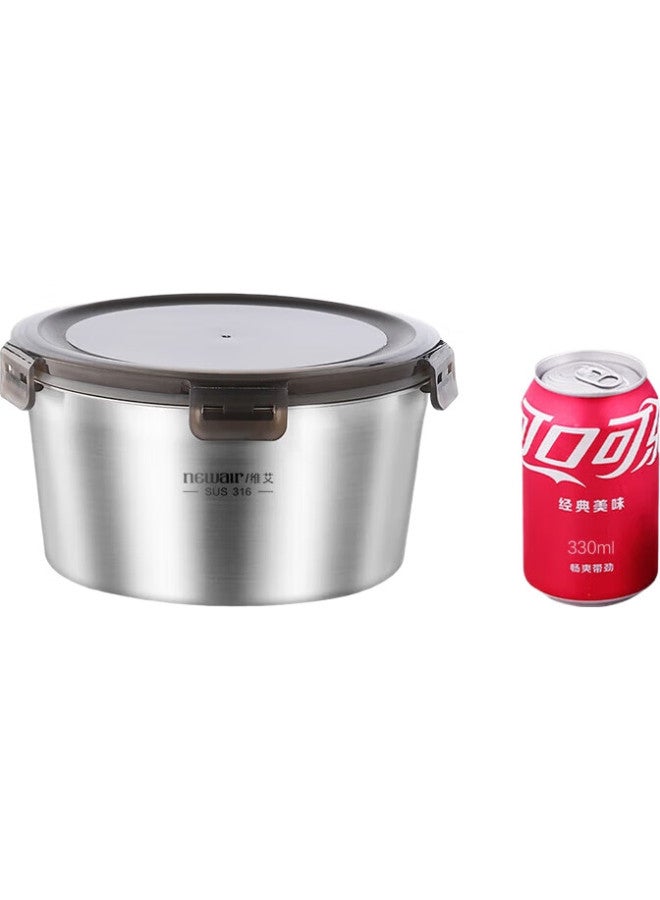 Newair Food Storage Container, 316 Stainless Steel, Food-Grade Lunch Box, Refrigerator Container, Sealed Bowl, Household Fruit Box, Bento Box - Image 3