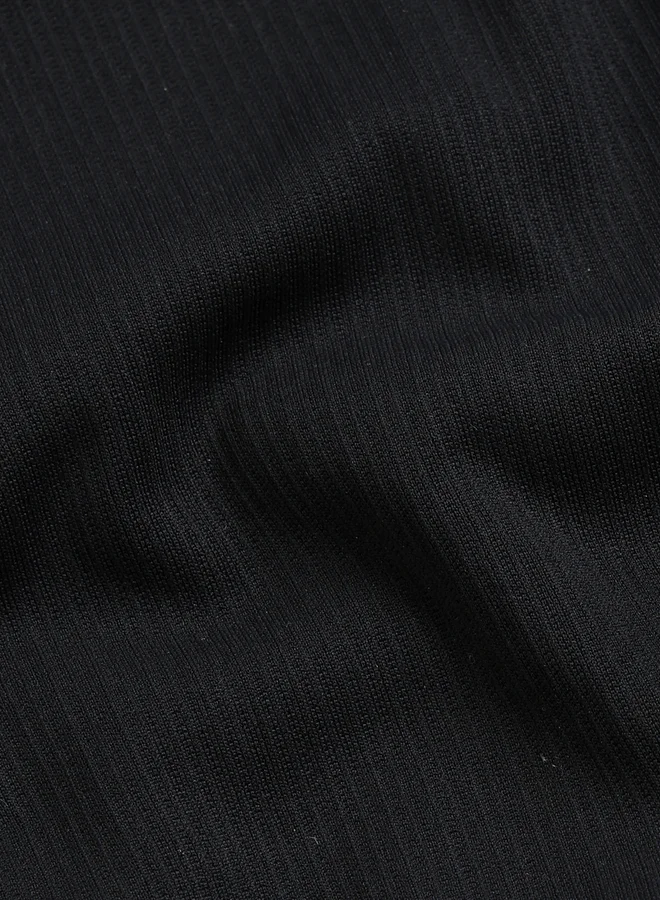 Technosport Black Regular Fit Sports Shorts with ELASTOPLUS for Women | Best Price UAE