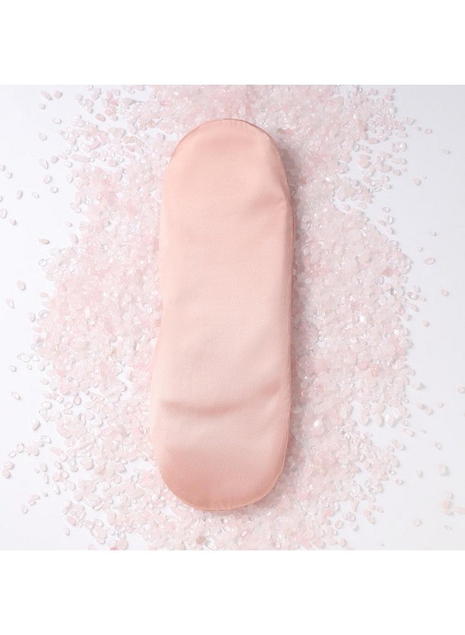 KISMETICS Natural Rose Quartz Weighted Eye Pillow For Relaxation Sleeping Yoga Spa And Travelling Cooling Eye Pillow Reusable And Good Relaxation Gift For Women(Rose Quartz) - Image 4