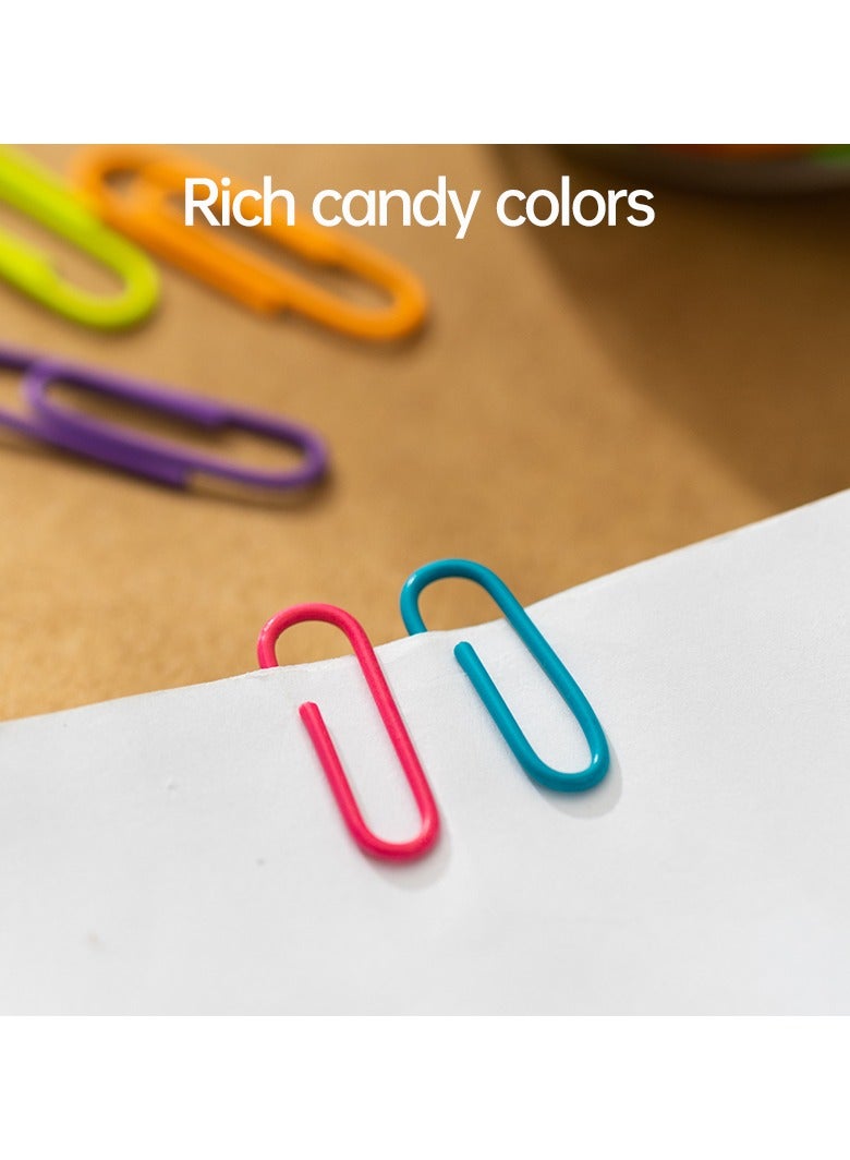 Deli E0053 Paper Clips, Size #3 29mm Assorted Colors 200PCS/Tube 鈥?Ideal for Organizing Documents at Home or Office - Image 3