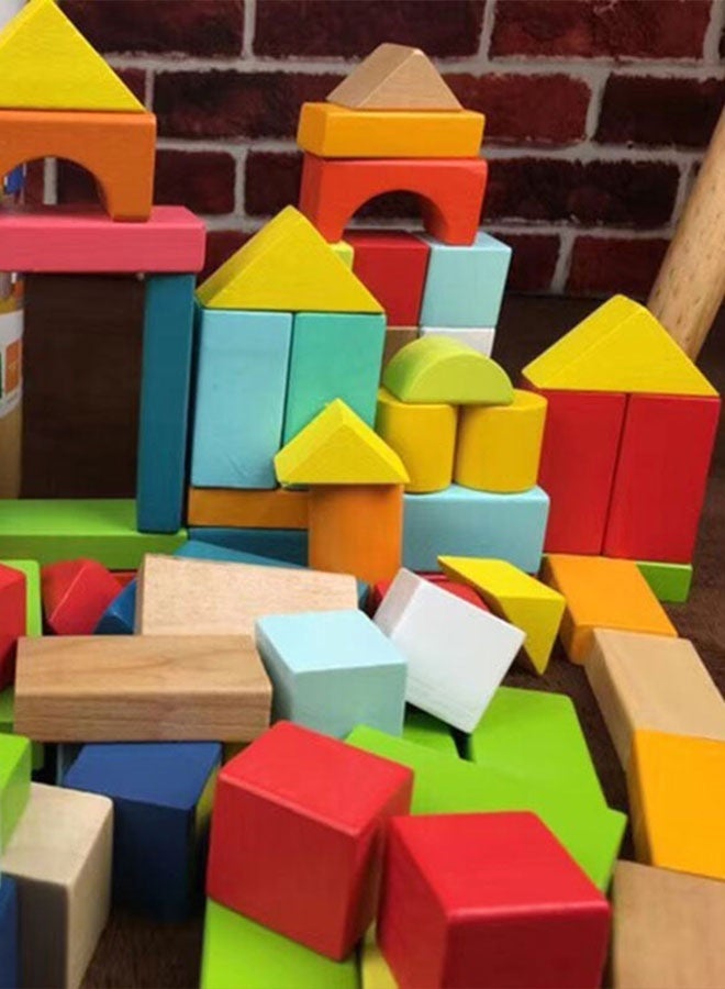 JSAITOYS Educational Toy for Kids Barrel 100pcs Educational Intelligence Wooden Set Toys for Child Toys - Image 3