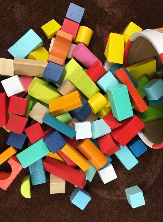 JSAITOYS Educational Toy for Kids Barrel 100pcs Educational Intelligence Wooden Set Toys for Child Toys - Image 2