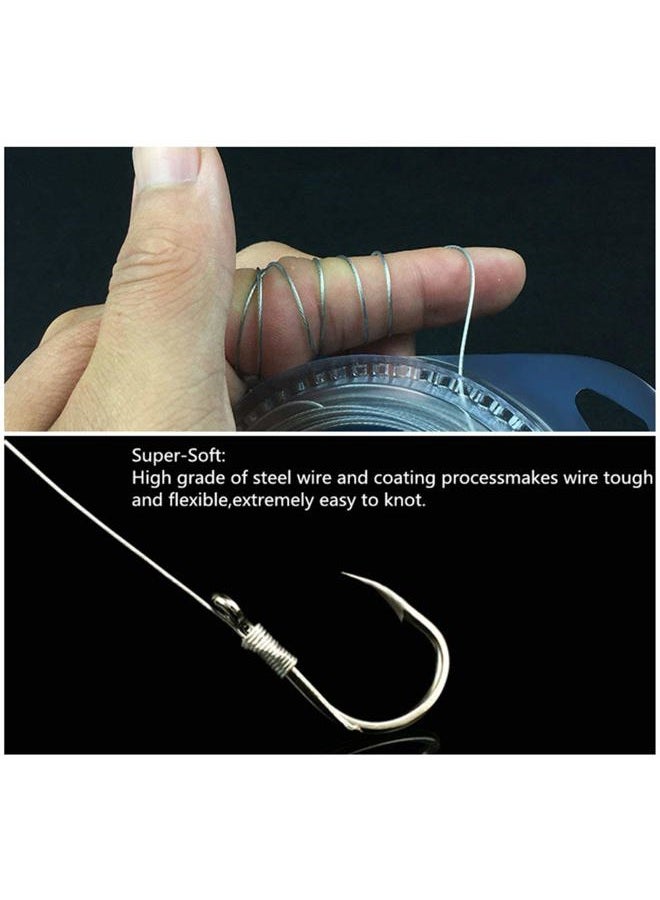 Mimilure (18kg Test) - 4.5LB-90kg Fishing line Wire Leader Vinyl Coated Stainless Steel Leader Wire 10 Metre,with 12pcs Crimps Sleeves - Image 5