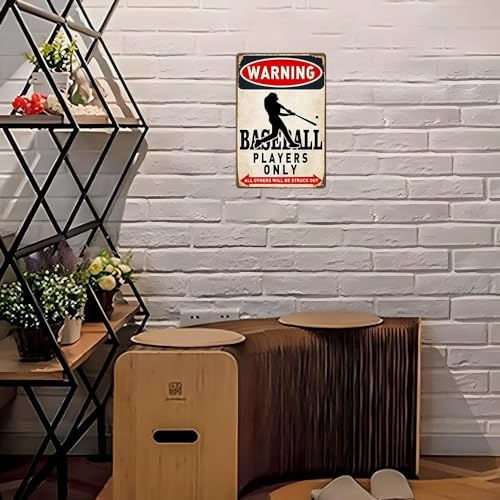Bestylez Vintage Baseball Wall Decor Sign - Metal Art for Boys Room Decor, Gift for Baseball Lovers - Perfect for Sports Themed Bedroom Decor, 8 x 12 Inch (928) - Image 5