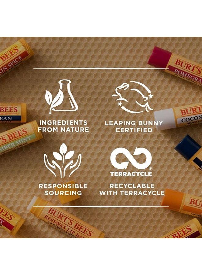 Burt's Bees بلسم شفاه شمع العسل مع فيتامين E ونعناع، 0.15 أونصة - Image 5