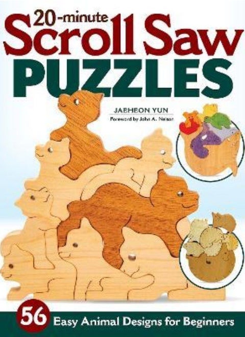 20-Minute Scroll Saw Puzzles  56 Easy Animal Designs for Beginners Yun Jaeheon