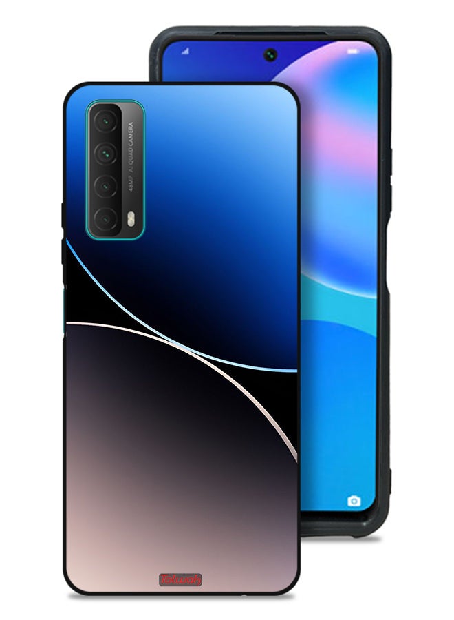 Tolwak Huawei Y7a Protective Case Cover Curve Lines Pattern - Image 1