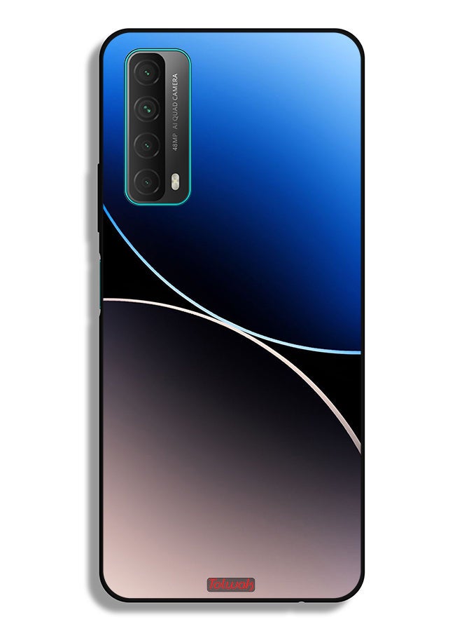 Tolwak Huawei Y7a Protective Case Cover Curve Lines Pattern - Image 2