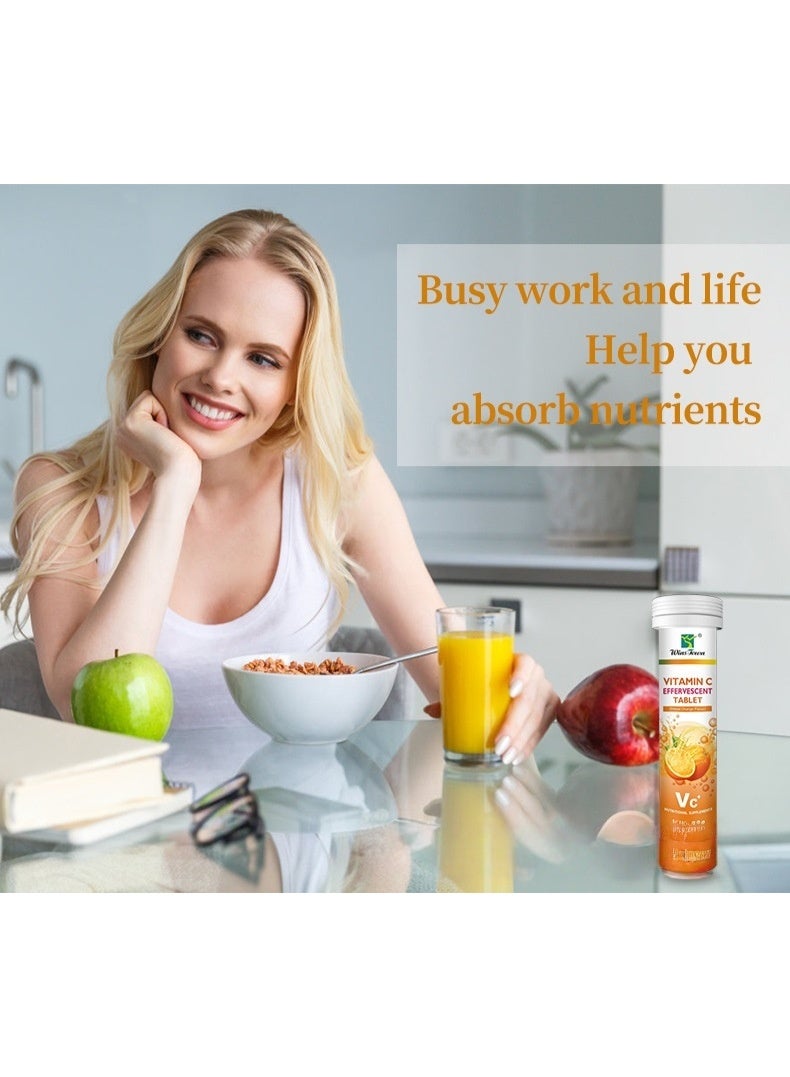 وينز تاون ٣ عبوات من أقراص فوارة بنكهة البرتقال الحلو، مكمل فيتامين سي، ٢٠ قرصًا*٣ - Image 5