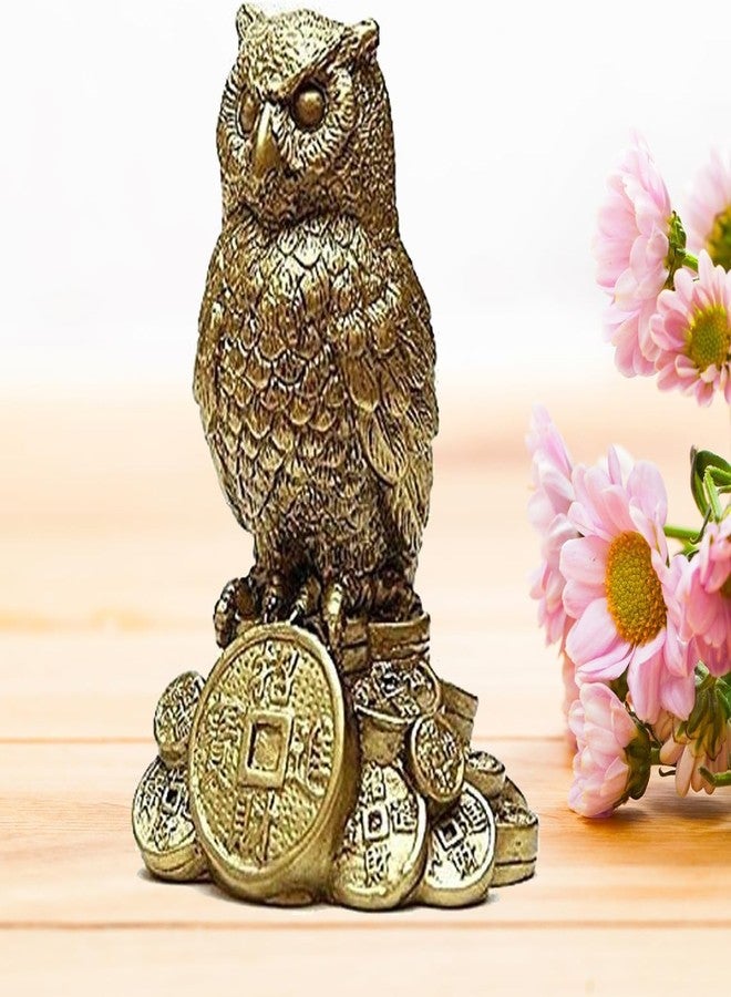 AhinaFeng Shui Owl Showpiece for Home & Office - Vastu Decorative Owl Statue for Wisdom, Protection & Good Luck, Tabletop Décor Gift Item - Image 3