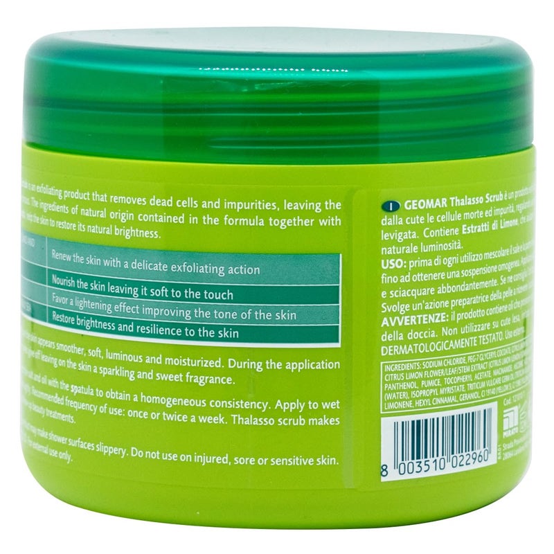 Geomar Lemon Scrub - Natural Exfoliator with Lemon, Dead Sea Salt, Volcanic Sand and Nourishing Oils - 21 Ounces - Image 2