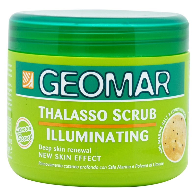 Geomar Lemon Scrub - Natural Exfoliator with Lemon, Dead Sea Salt, Volcanic Sand and Nourishing Oils - 21 Ounces - Image 1