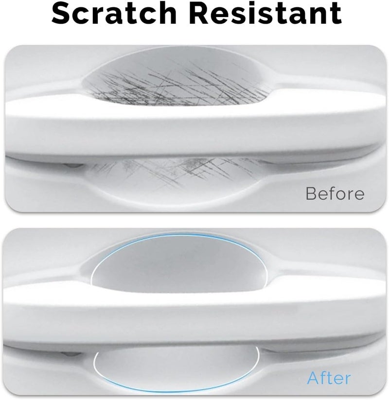 GRTHTATI 10pcs Clear Car Door Handle Scratch Potector TPU Car Door Sticker Universal Protective Films for Vehicles (Clear) Experience optimized build - Image 2