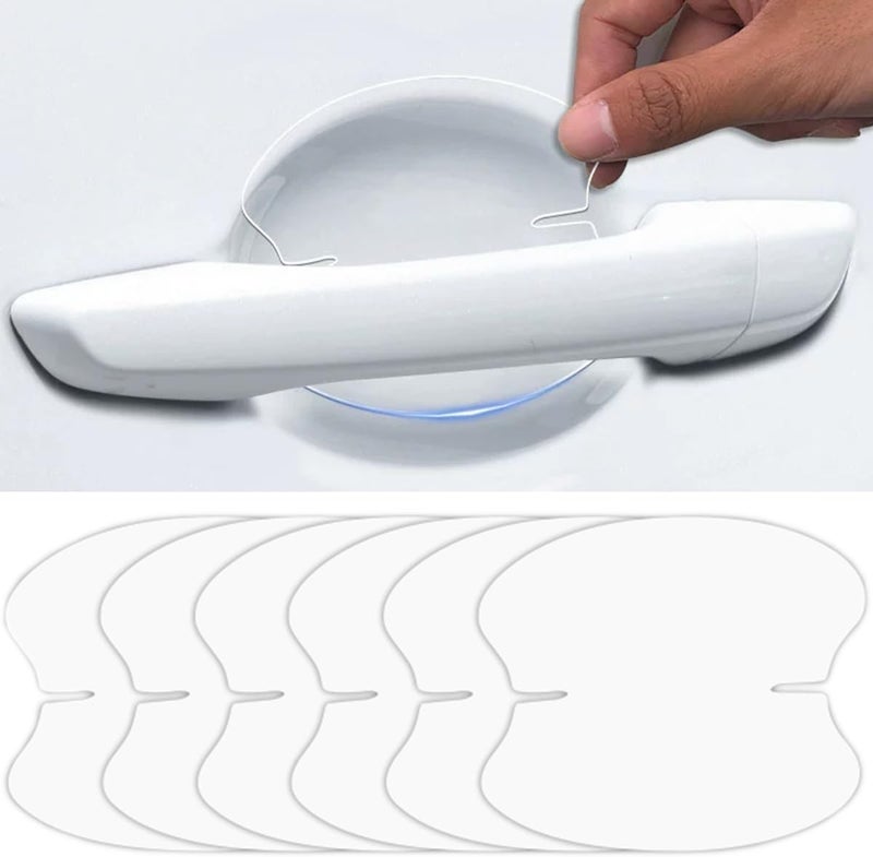 GRTHTATI 10pcs Clear Car Door Handle Scratch Potector TPU Car Door Sticker Universal Protective Films for Vehicles (Clear) Experience optimized build - Image 1