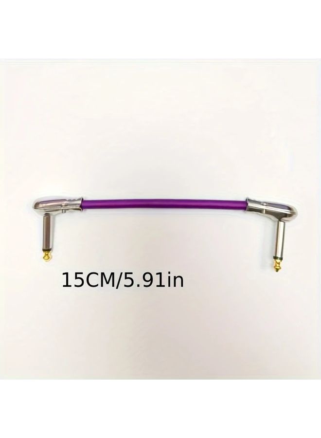 Purple 5.91 Inch 6.35mm Guitar Jump Wire Single Combination Cable for Professional Audio Equipment - Image 4