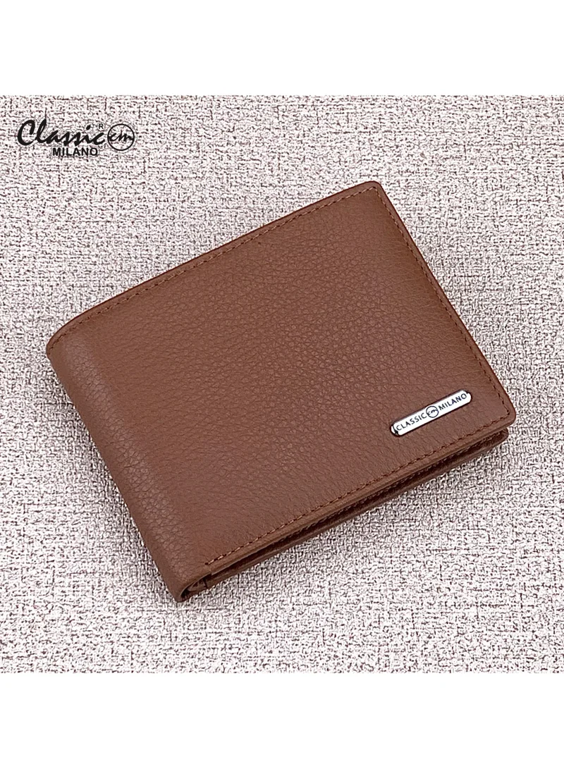 Classic Milano Classic Milano Genuine Leather Wallet for Men – Slim Bifold Men’s Wallet with RFID Blocking, Multiple Card Slots – Stylish Mens Purse Wallets Gift for Husband, Father