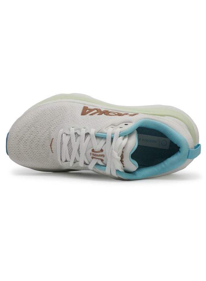 Hoka ONE ONE Women's Gaviota 5 Sneaker, Frost/Rose Gold, 7 - Image 3