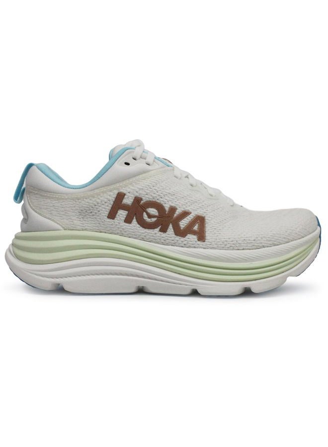 Hoka ONE ONE Women's Gaviota 5 Sneaker, Frost/Rose Gold, 7 - Image 1