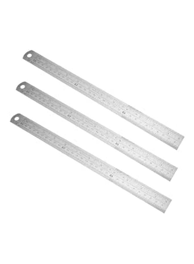 Stainless Steel Double Sided Measuring Ruler 30cm For Drawing Engineering Woodworking - Image 1