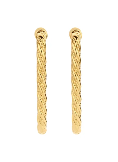 CERRUTI 1881 Giulia Gold Plated Twisted Earring For Women