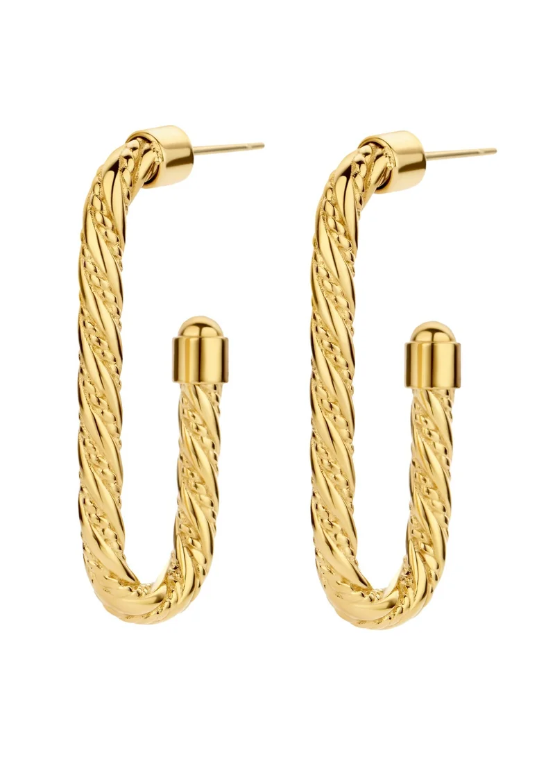 Giulia Gold Plated Twisted Earring for Women