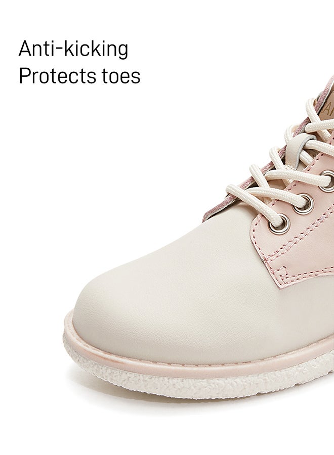 Taranis Taranis Children's Shoes Girl's White-Pink Leather Martin Boots  - Image 2