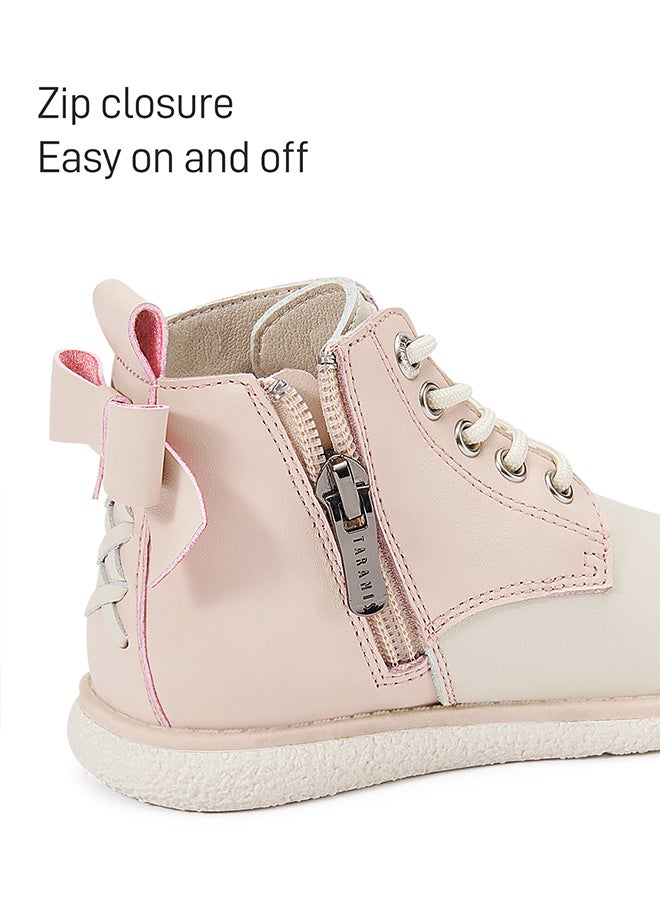 Taranis Taranis Children's Shoes Girl's White-Pink Leather Martin Boots  - Image 5