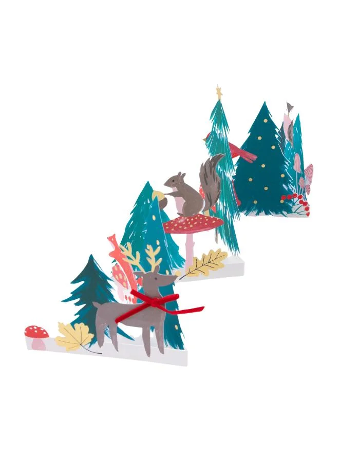 ميري ميري بطاقة شتوية غابات